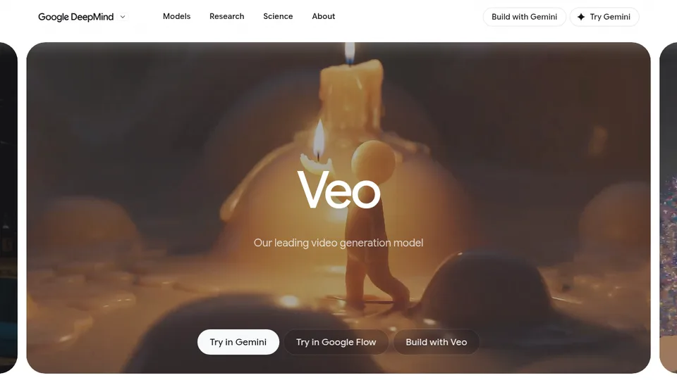 Google DeepMind Veo official page